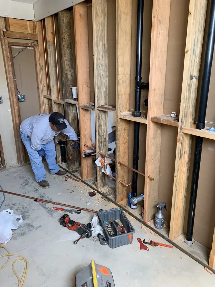 Commercial rough-in plumbing for Water Heater Replacement in Chestnut Point Estates